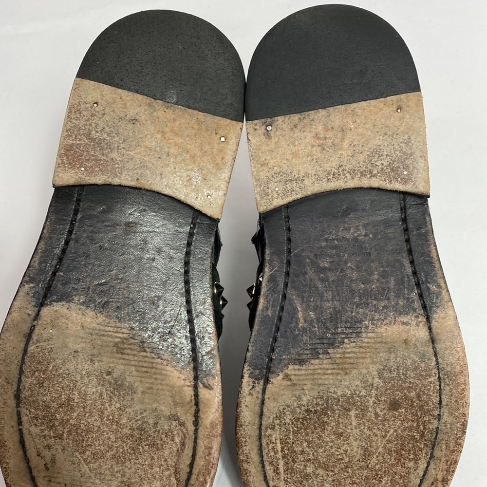 Zadig & Voltaire Laureen black leather studded boots 6 - Picture 8 of 8